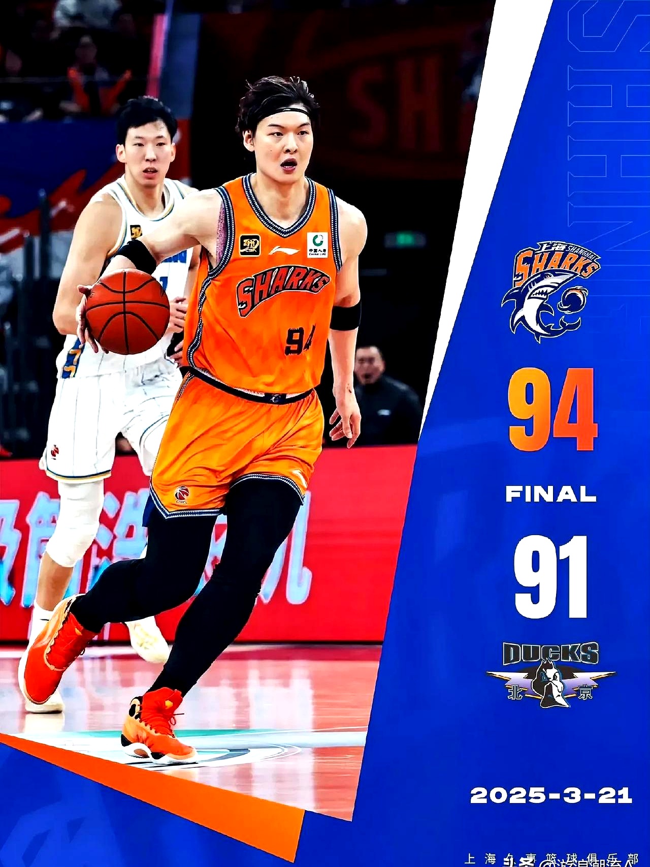 上海队横扫浙江队，王哲林统治全场